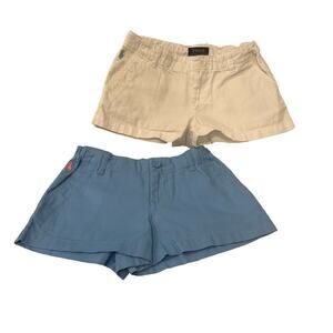 Girls Ralph Lauren Chino Shorts sz 6X Bundle of two pairs of shorts